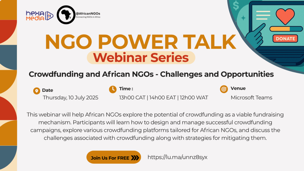 NGO Power Talk – Crowdfunding and African NGOs: Challenges and&nbsp;Opportunities