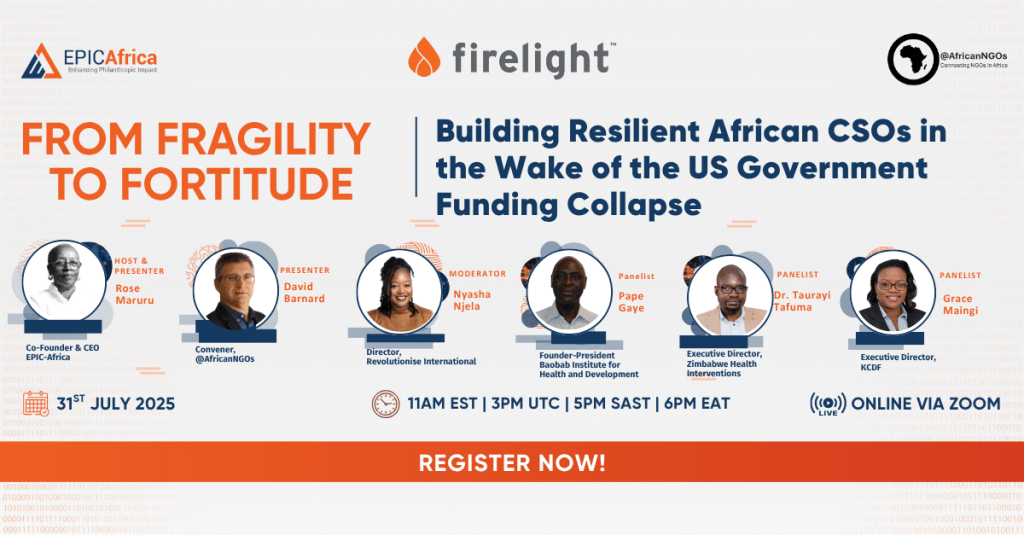 Webinar – Report Launch: From Fragility to Fortitude – Building Resilient African CSOs in the Wake of the US Government Funding&nbsp;Collapse