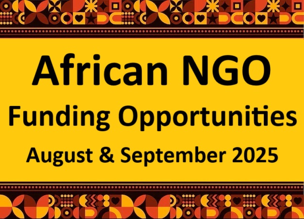 African NGO Funding Opportunities – August & September&nbsp;2025