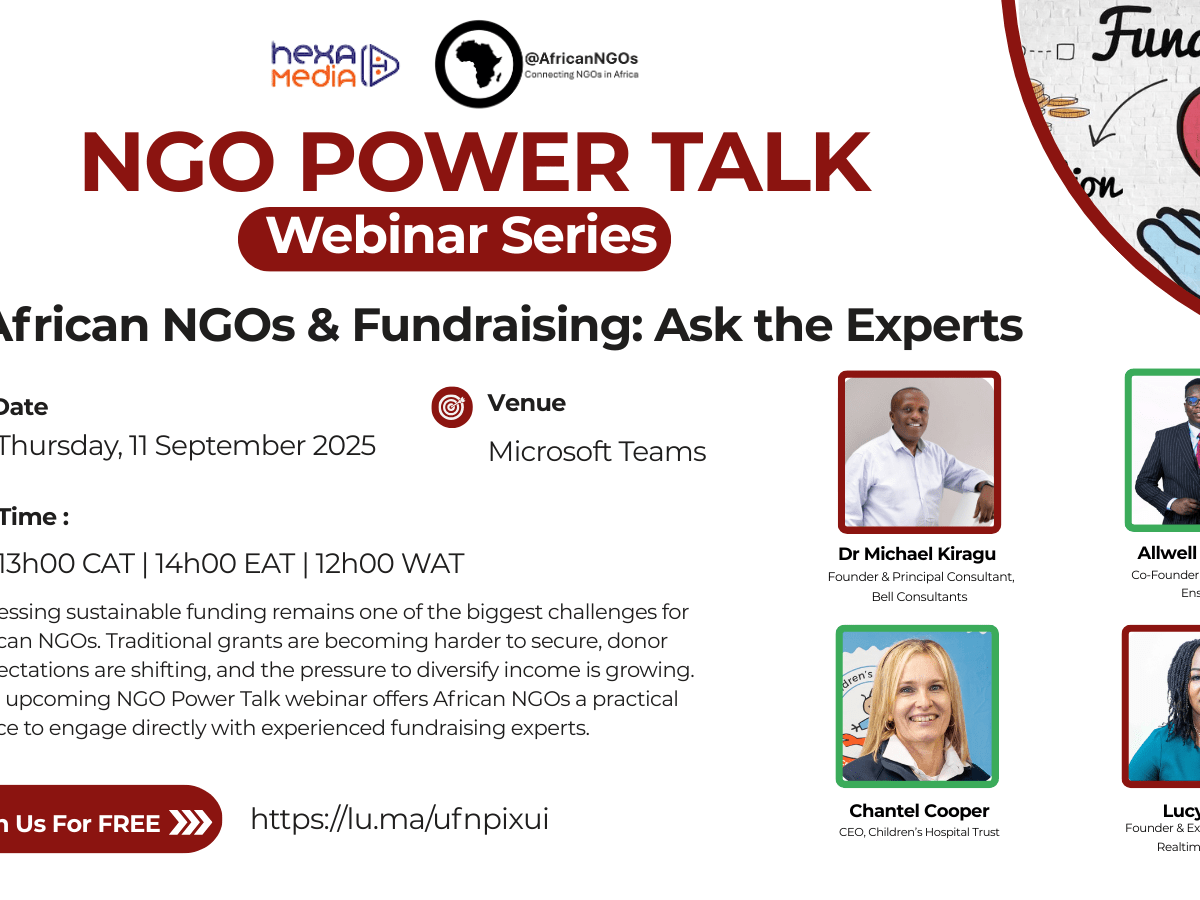NGO Power Talk – African NGOs & Fundraising: Ask the&nbsp;Experts