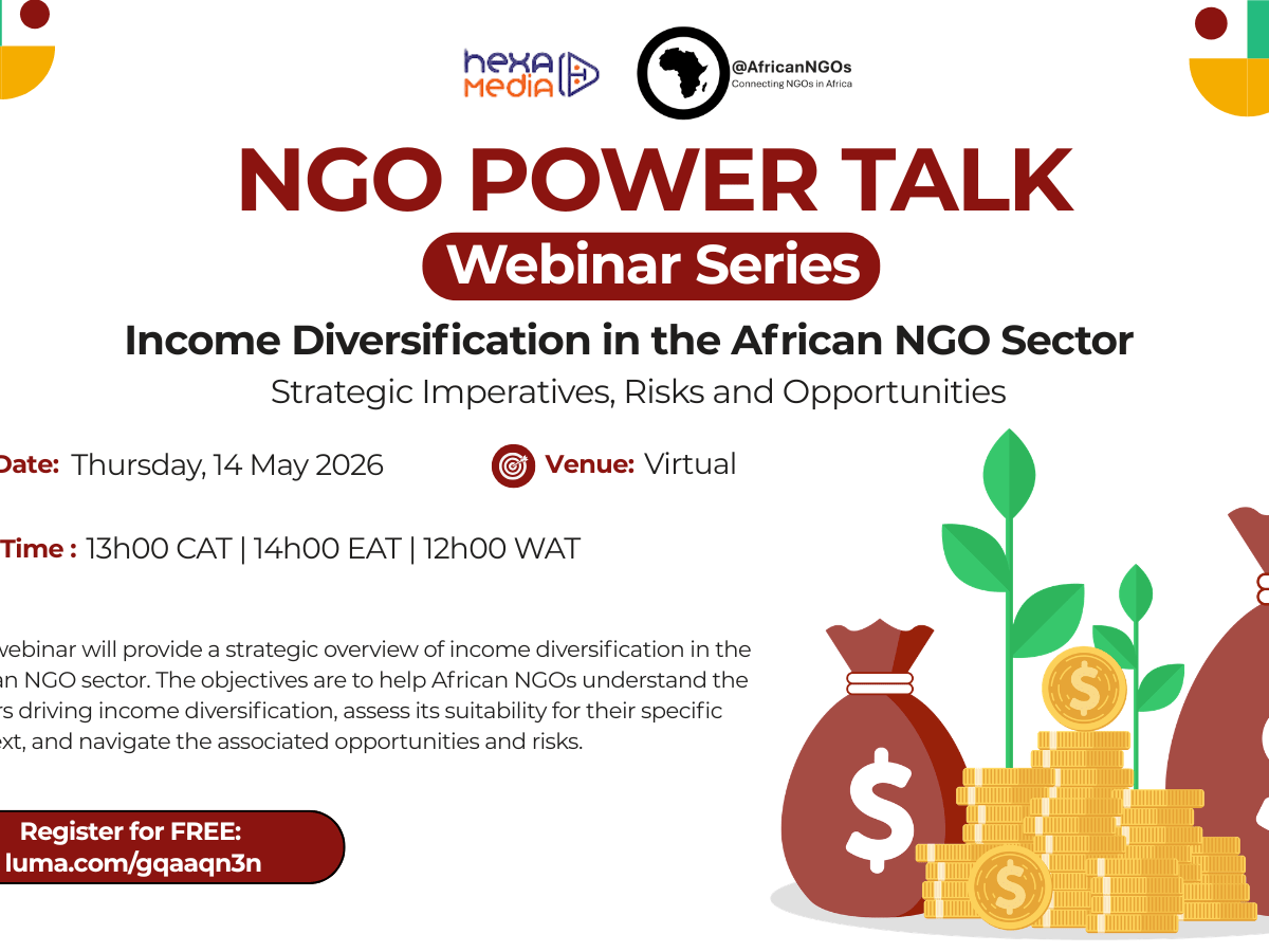 NGO Power Talk – Income Diversification in the African NGO Sector: Strategic Imperatives, Risks and&nbsp;Opportunities