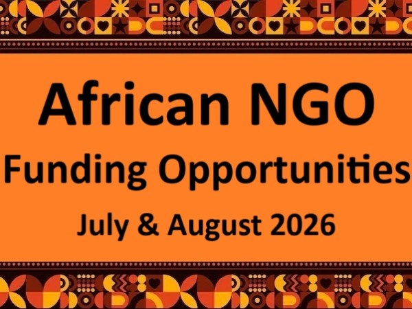 African NGO Funding Opportunities – July & August&nbsp;2026