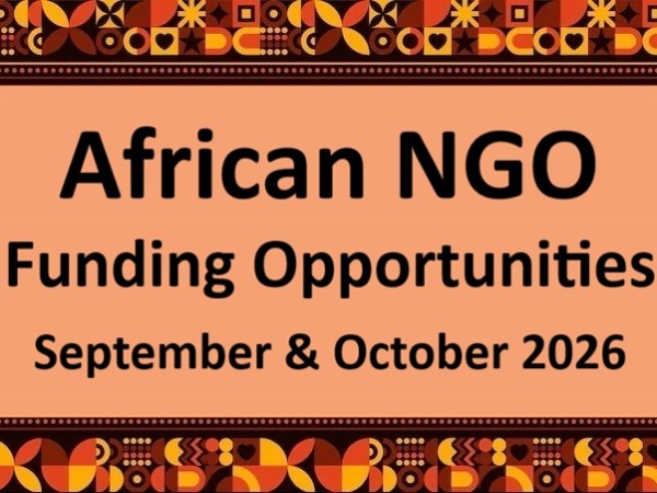 African NGO Funding Opportunities – September & October&nbsp;2026